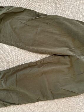 Free People Olive Green Wide-Leg Pants